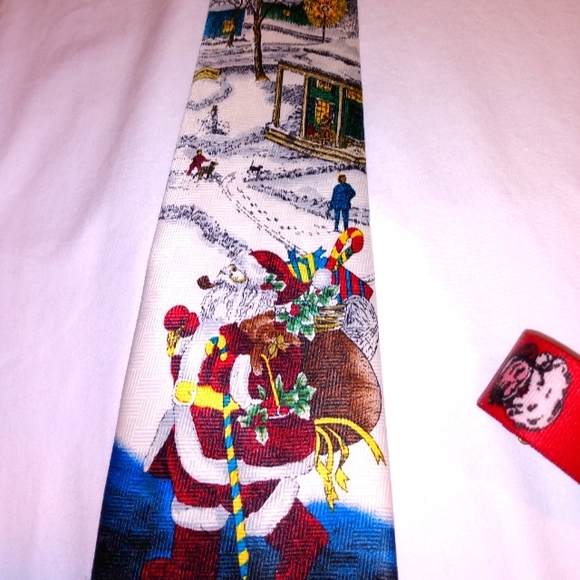 Santa Claus Suspenders W. Germany & Necktie - Picture 6 of 9